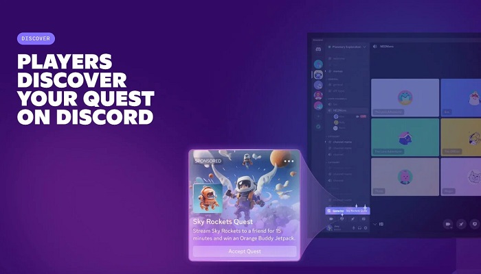 Discord dienst zal deze week advertenties zien, met het platform dat een 'Gesponsorde Quest' optie introduceert-2 Discord dienst zal deze week advertenties zien, met het platform dat een 'Gesponsorde Quest' optie introduceert-2