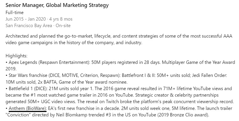 De mislukking van Anthem was geen ramp voor Electronic Arts: het aantal verkochte exemplaren van de schandalige shooter van BioWare is onthuld-2 De mislukking van Anthem was geen ramp voor Electronic Arts: het aantal verkochte exemplaren van de schandalige shooter van BioWare is onthuld-2