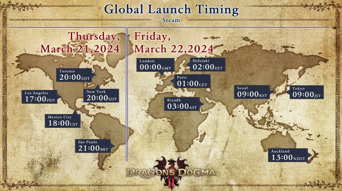 Capcom heeft de exacte tijd en releasedatum voor Dragon's Dogma 2 in verschillende delen van de wereld bekendgemaakt-2 Capcom heeft de exacte tijd en releasedatum voor Dragon's Dogma 2 in verschillende delen van de wereld bekendgemaakt-2
