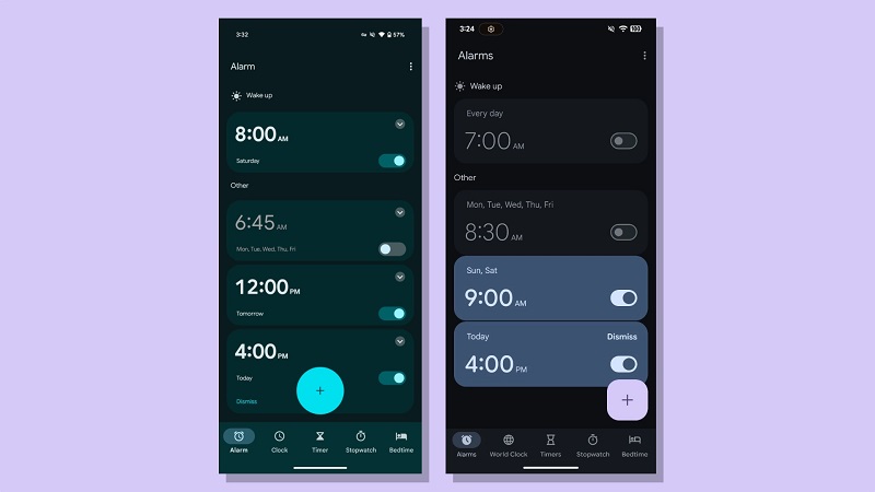 Een afbeelding van de huidige Android smartwatchinterface Een afbeelding van de huidige Android smartwatchinterface