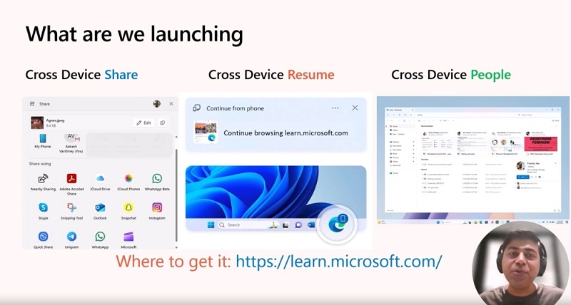 Demonstratie van de Cross Device Resume-functie Demonstratie van de Cross Device Resume-functie