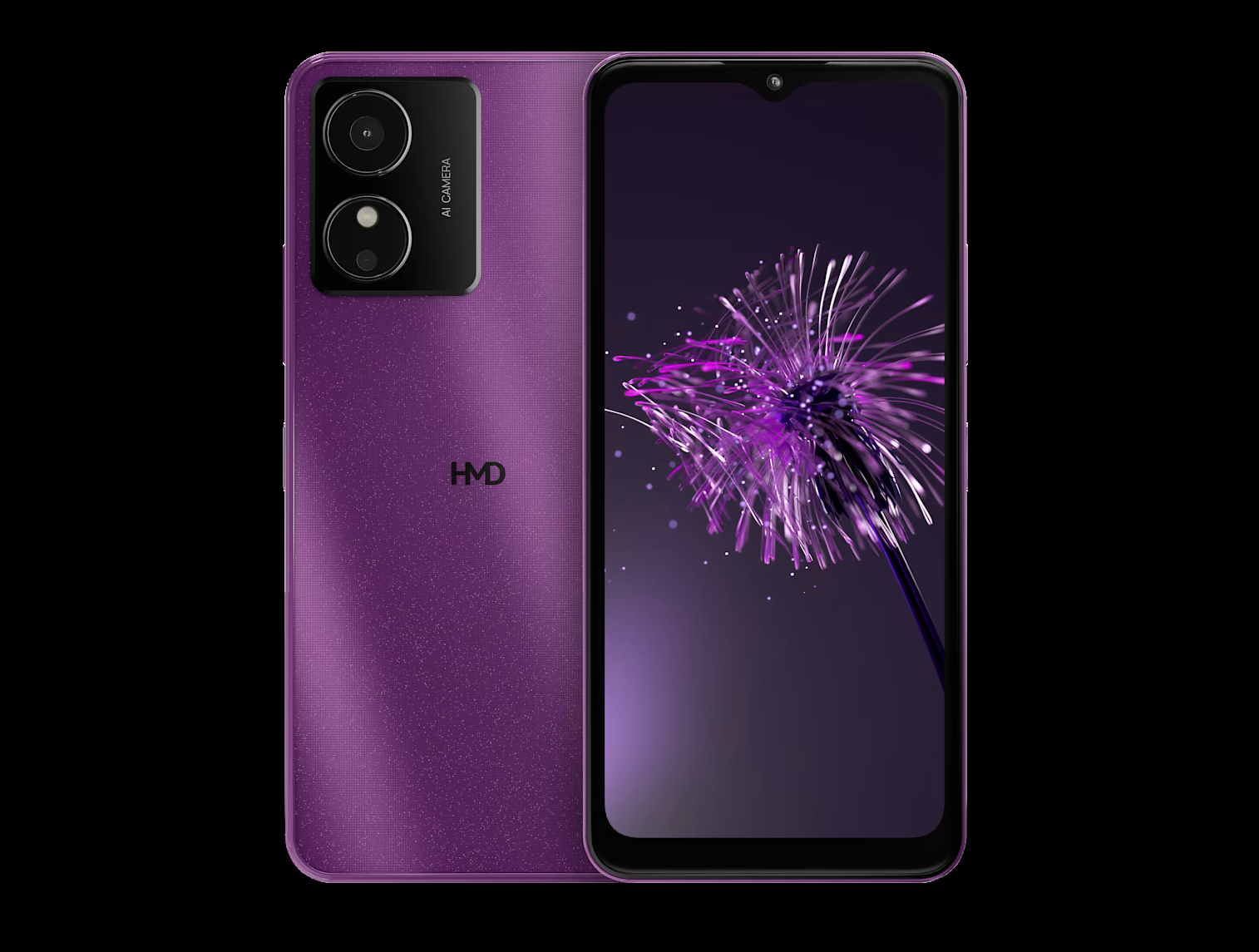 Aura2 smartphone in paarse kleur