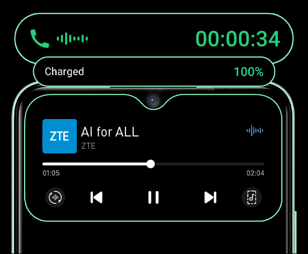 Functie Live-eiland 2.0. Illustratie: ZTE ZTE's Live Island 2.0-functie