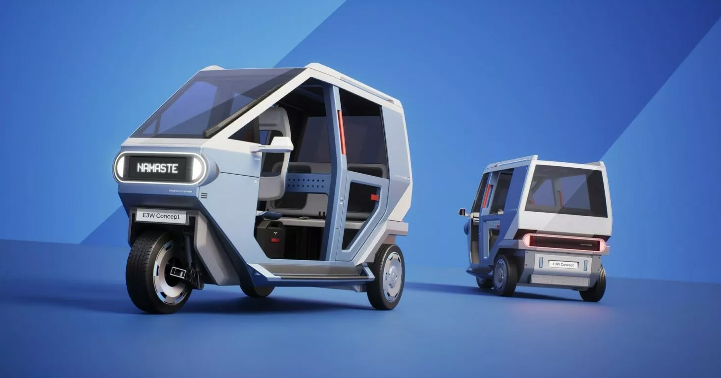Elektrisch concept op drie wielen van Hyundai Elektrisch concept op drie wielen van Hyundai