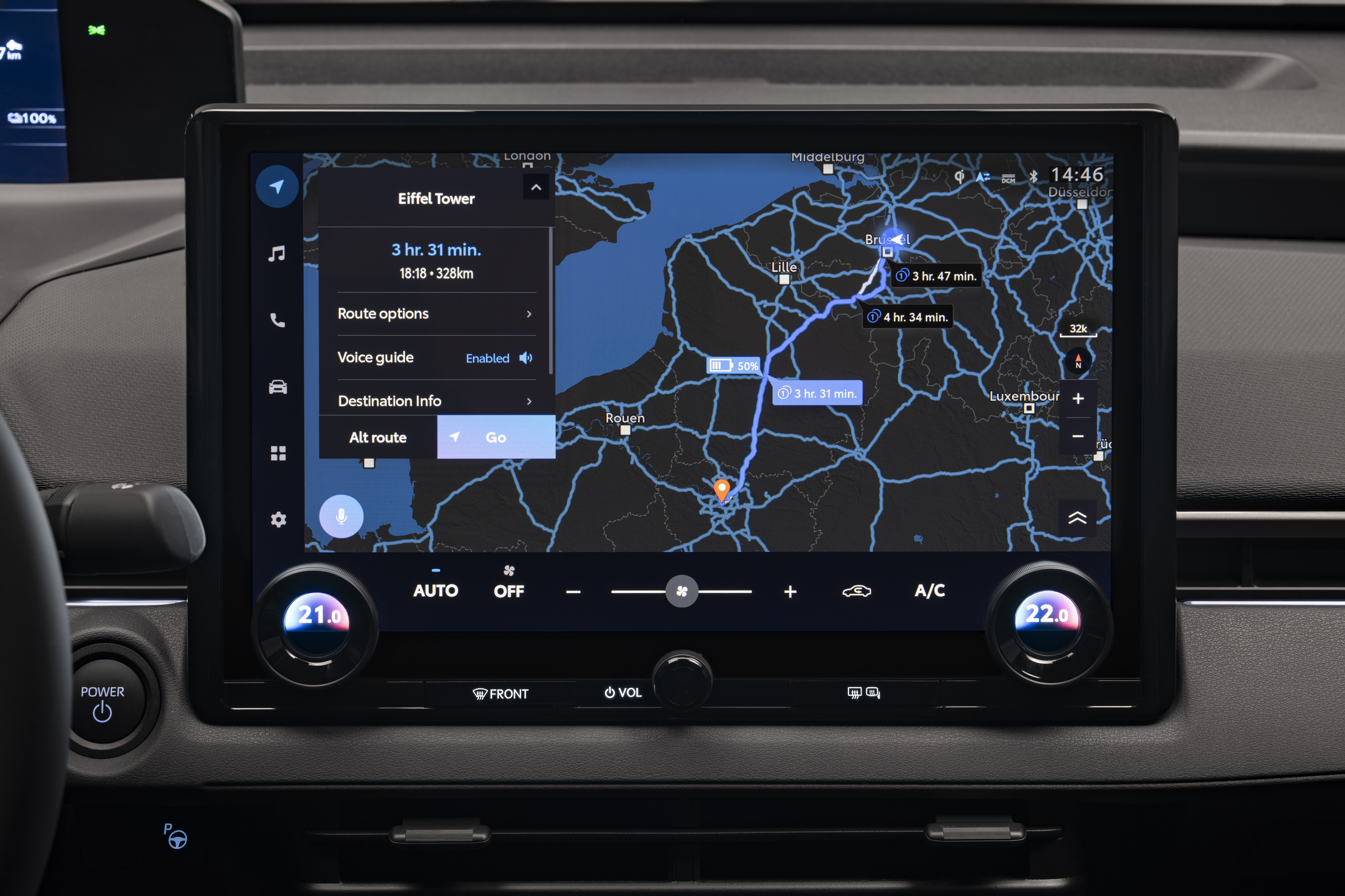 Interieur van de vernieuwde Toyota bZ4X - weergave 7