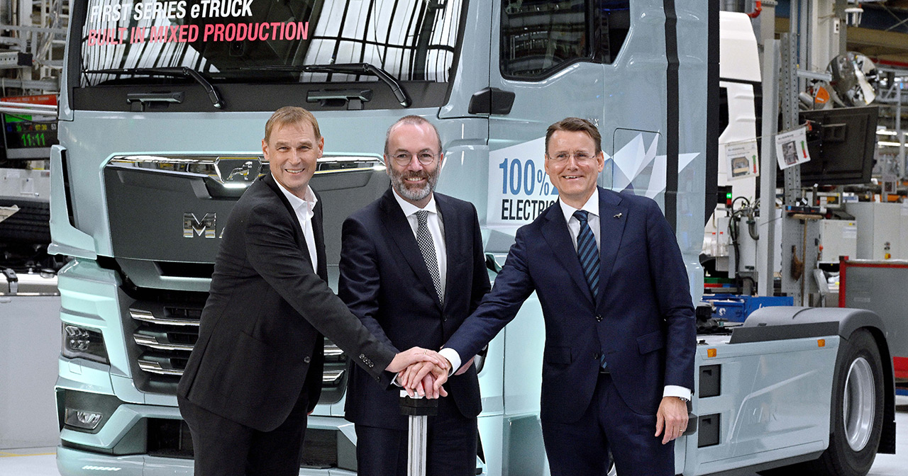 Productie van elektrische vrachtwagens van MAN Productie van elektrische vrachtwagens van MAN