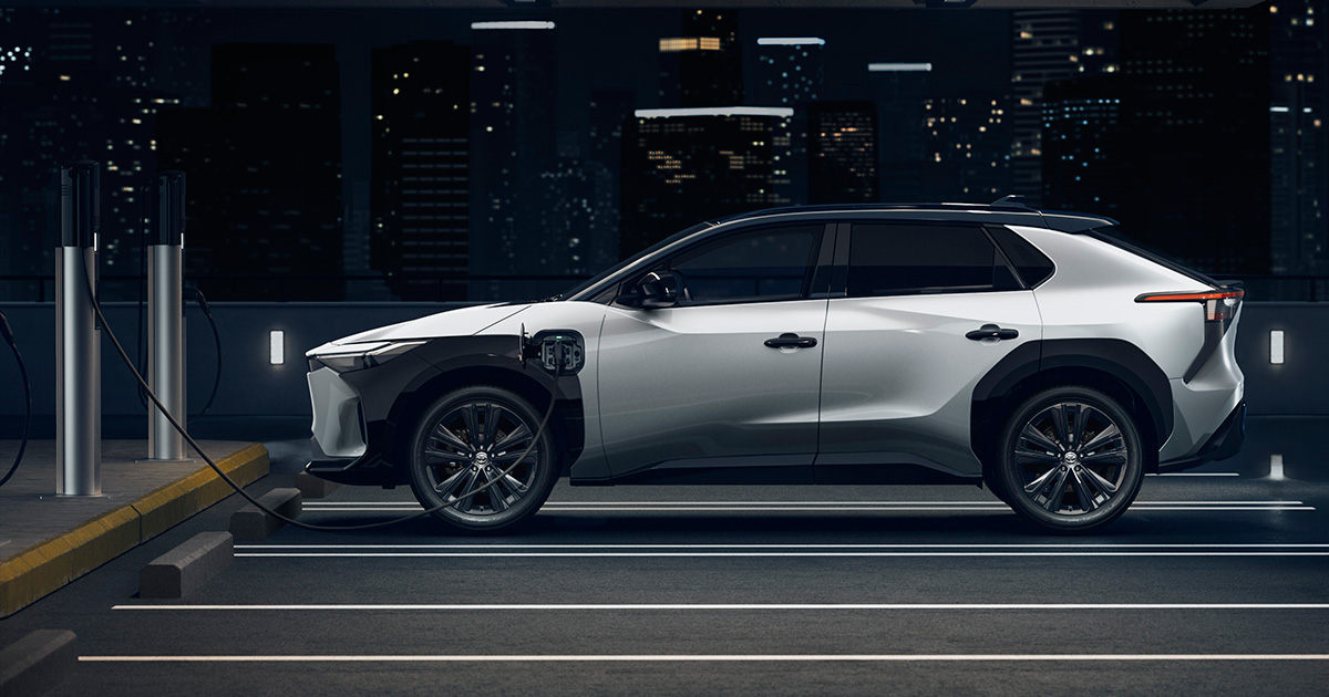 2025 Toyota bZ4X Nightshade Edition - Windchill Pearl - Interieur 2025 Toyota bZ4X Nightshade Edition - Windchill Pearl - Interieur