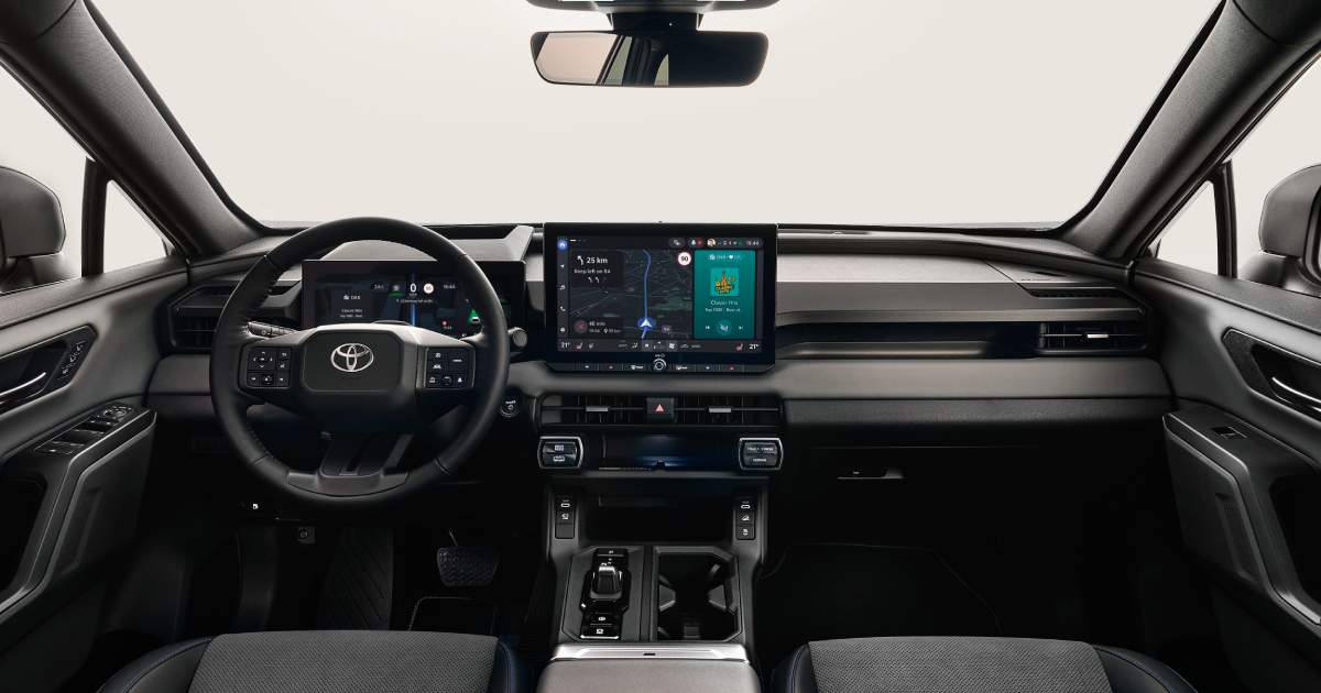 Interieur van de nieuwe Toyota RAV4 Interieur van de nieuwe Toyota RAV4