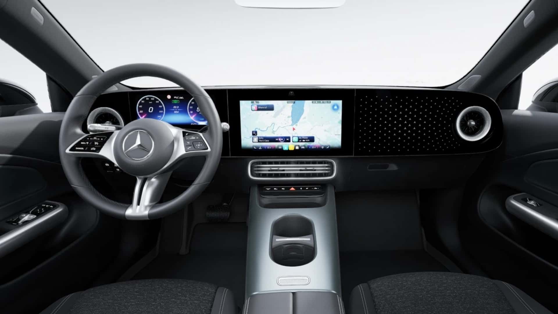 Interieur van de nieuwe Mercedes-Benz CLA
