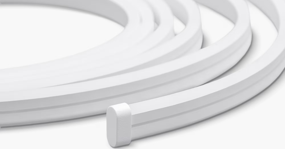 LED-strip zoals geïnstalleerd