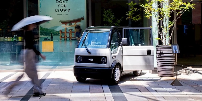 Interieur van het mibot mini EV elektrische voertuig Interieur van het mibot mini EV elektrische voertuig