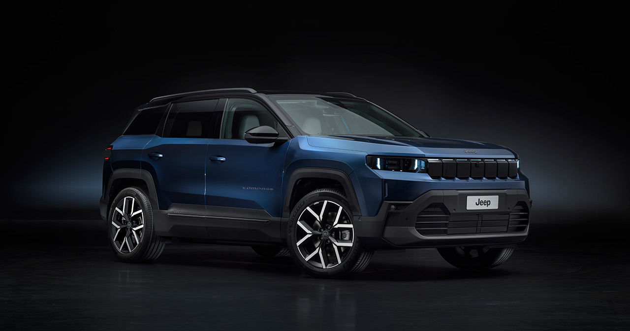Jeep Compass 2023 van achteren Jeep Compass 2023 van achteren