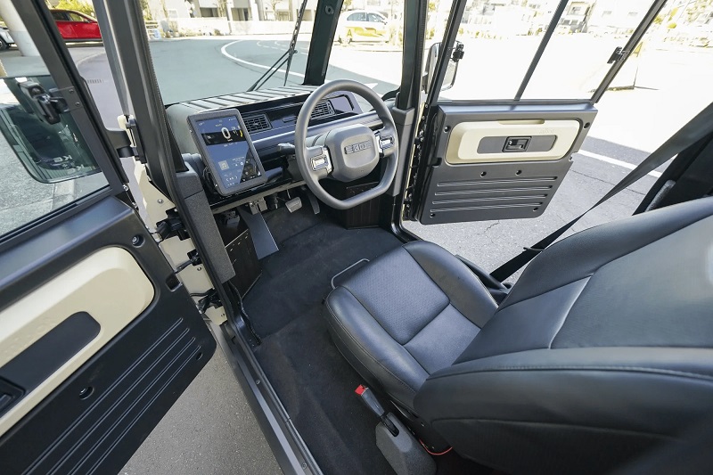 Van de achterkant van de mibot mini EV. Van de achterkant van de mibot mini EV.