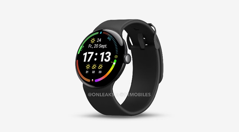 Render van Google Pixel Watch 4 Render van Google Pixel Watch 4