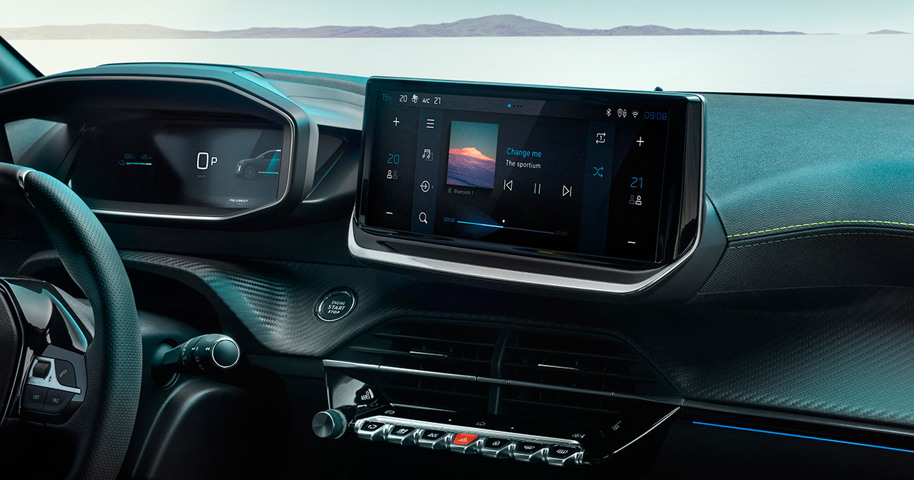 Peugeot E-208 interieur Peugeot E-208 interieur