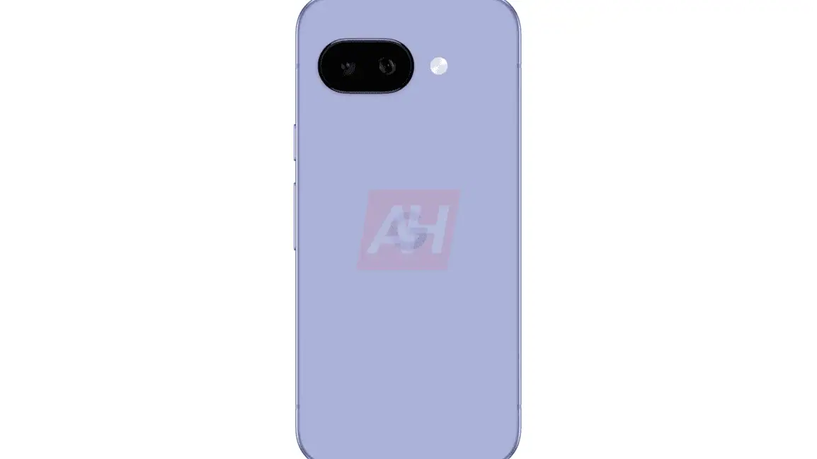 Render van Google Pixel 9a smartphone