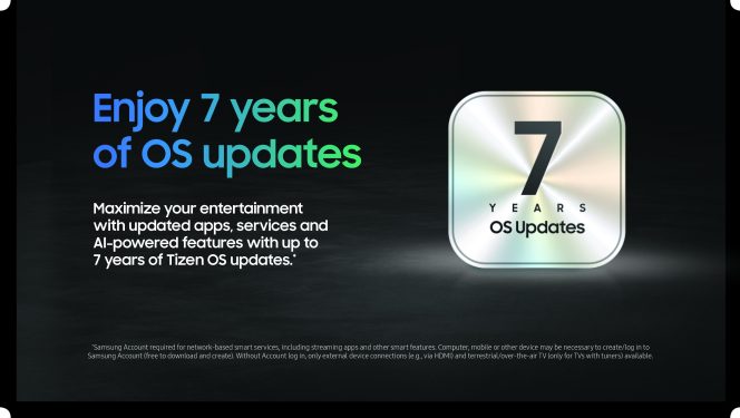 7 jaar OS badge voor Samsung TV's 7 jaar OS badge voor Samsung TV's