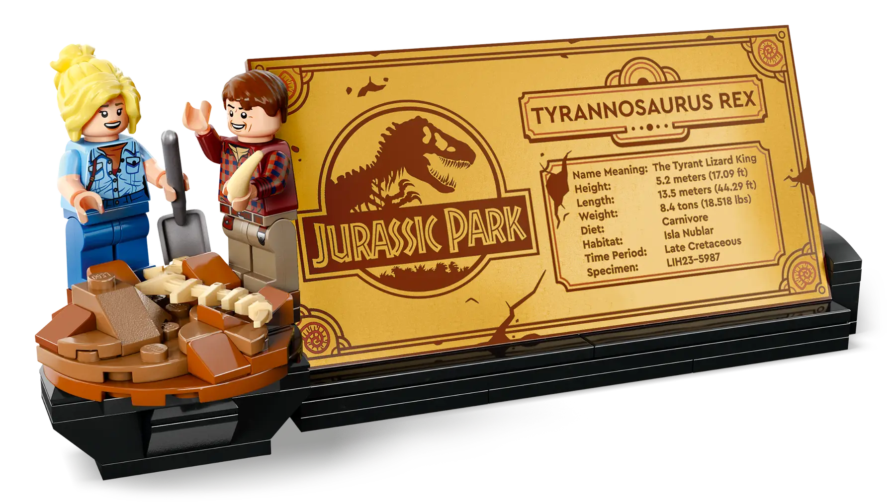 Informatiebord en standaard voor T-Rex Informatiebord en standaard voor T-Rex