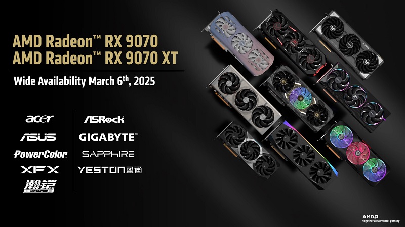 Titel afbeelding AMD-partner grafische kaarten van Asus, Acer, Sapphire en Gigabyte