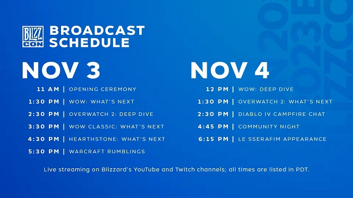 Een feest voor fans van games van Blizzard komt eraan! Het BlizzCon festivalschema voor twee dagen boordevol actie is vrijgegeven-2