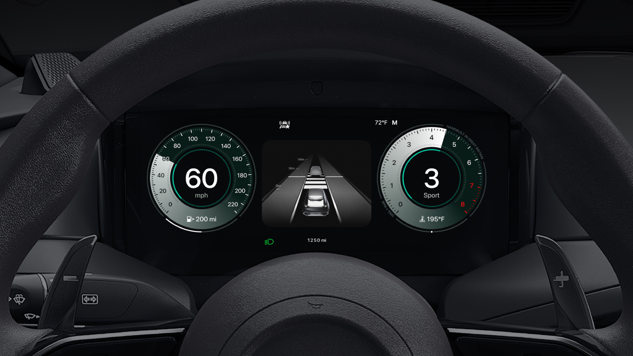 Dashboard van CarPlay Ultra met ADAS-functie Dashboard van CarPlay Ultra met ADAS-functie