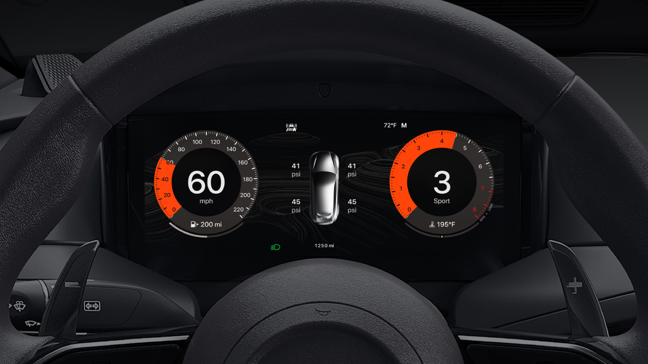Thematische dashboards van CarPlay Ultra Thematische dashboards van CarPlay Ultra