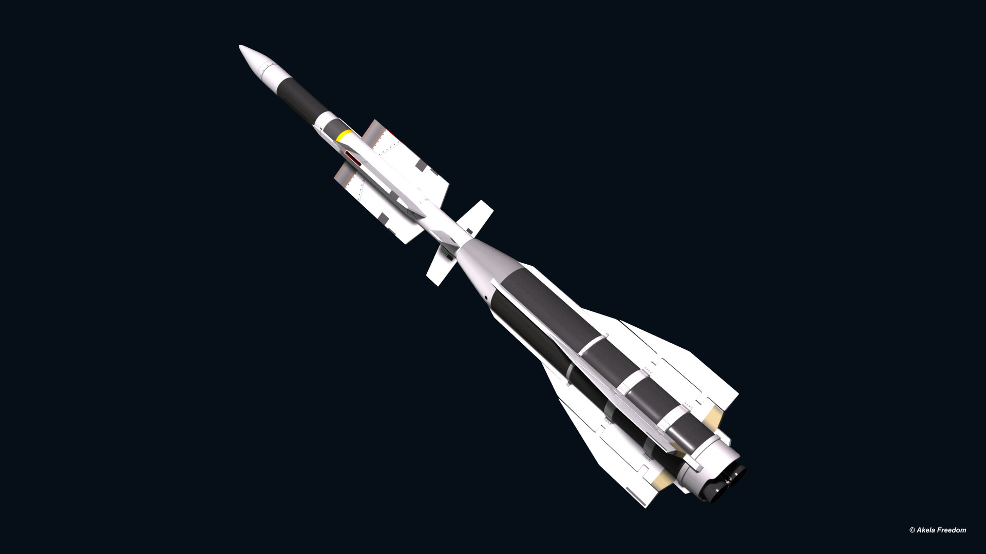 Aster 30 luchtdoelraket Aster 30 luchtdoelraket. Illustratie: Akela Vrijheid