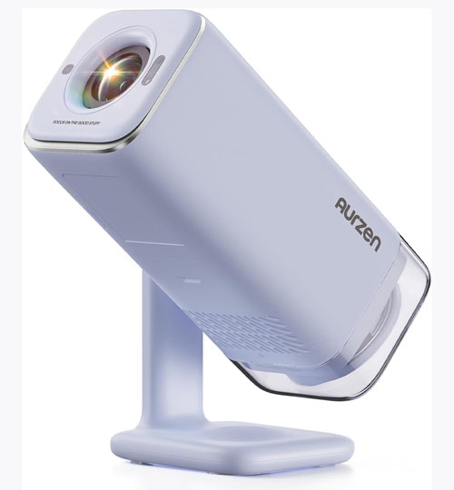 Aurzen BOOM Air projector op het bureau Aurzen BOOM Air projector op het bureau