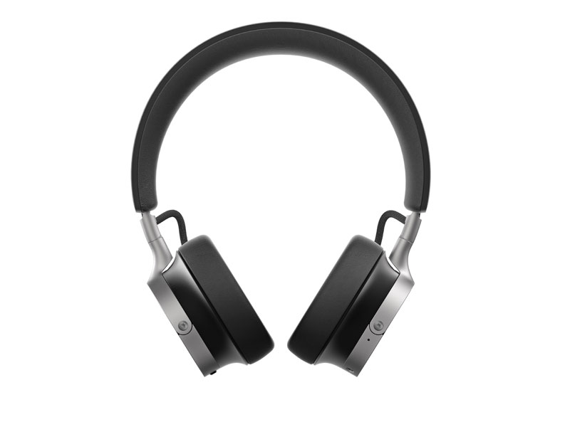 Frontview van de Beyerdynamic Aventho 100 zwarte hoofdtelefoons Frontview van de Beyerdynamic Aventho 100 zwarte hoofdtelefoons