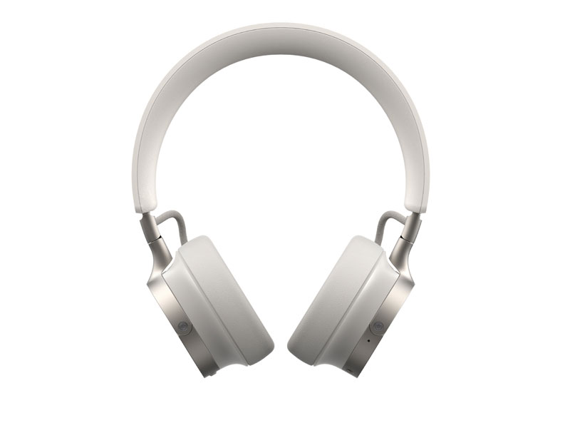 Frontview van de witte Beyerdynamic Aventho 100 hoofdtelefoons Frontview van de witte Beyerdynamic Aventho 100 hoofdtelefoons
