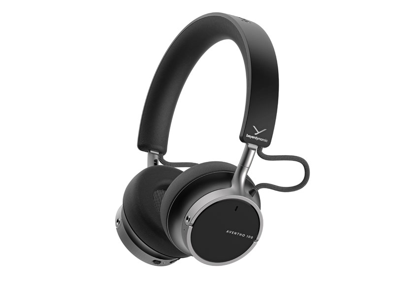 Perspectief van de zwarte Beyerdynamic Aventho 100 hoofdtelefoons Perspectief van de zwarte Beyerdynamic Aventho 100 hoofdtelefoons