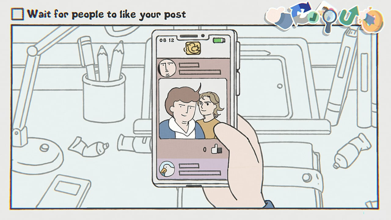 Het tweede screenshot van While Waiting
