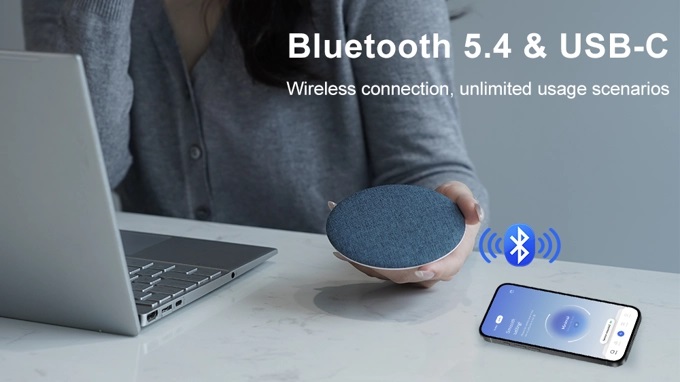 SluTune Q1 Bluetooth-luidspreker in het interieur SluTune Q1 Bluetooth-luidspreker in het interieur