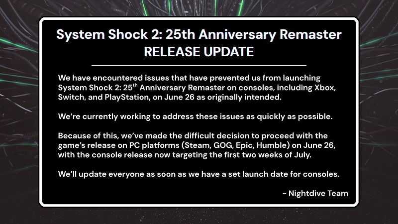 Screenshot van de game System Shock 2: 25th Anniversary Screenshot van de game System Shock 2: 25th Anniversary