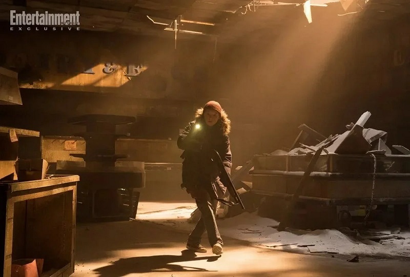 Een still uit een scène in The Last of Us Part II. Een still uit een scène in The Last of Us Part II.