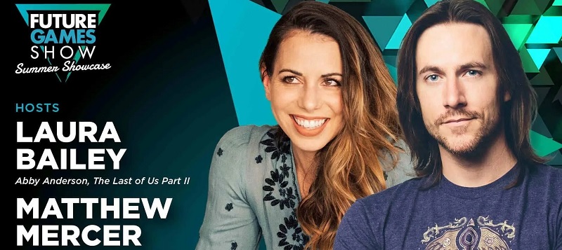 Laura Bailey en Matt Mercer Laura Bailey en Matt Mercer op de Future Games Show