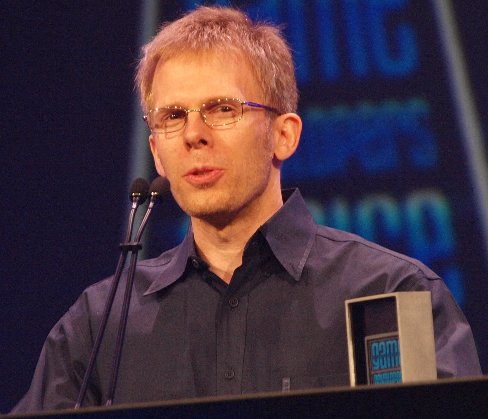 Carmack geeft een toespraak Carmack geeft een toespraak