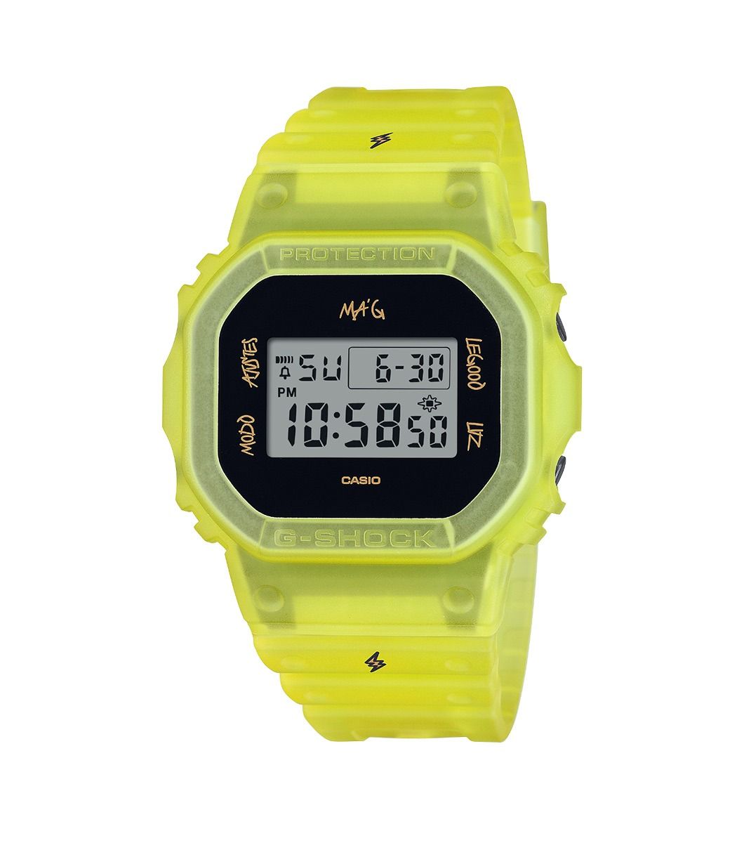 G-Shock DWE-5600JB-1A9ER in geel G-Shock DWE-5600JB-1A9ER in geel