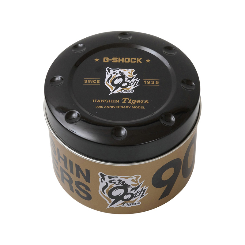 metalen blik voor het opslaan van G-Shock x Hanshin Tigers horloges metalen blik voor het opslaan van G-Shock x Hanshin Tigers horloges