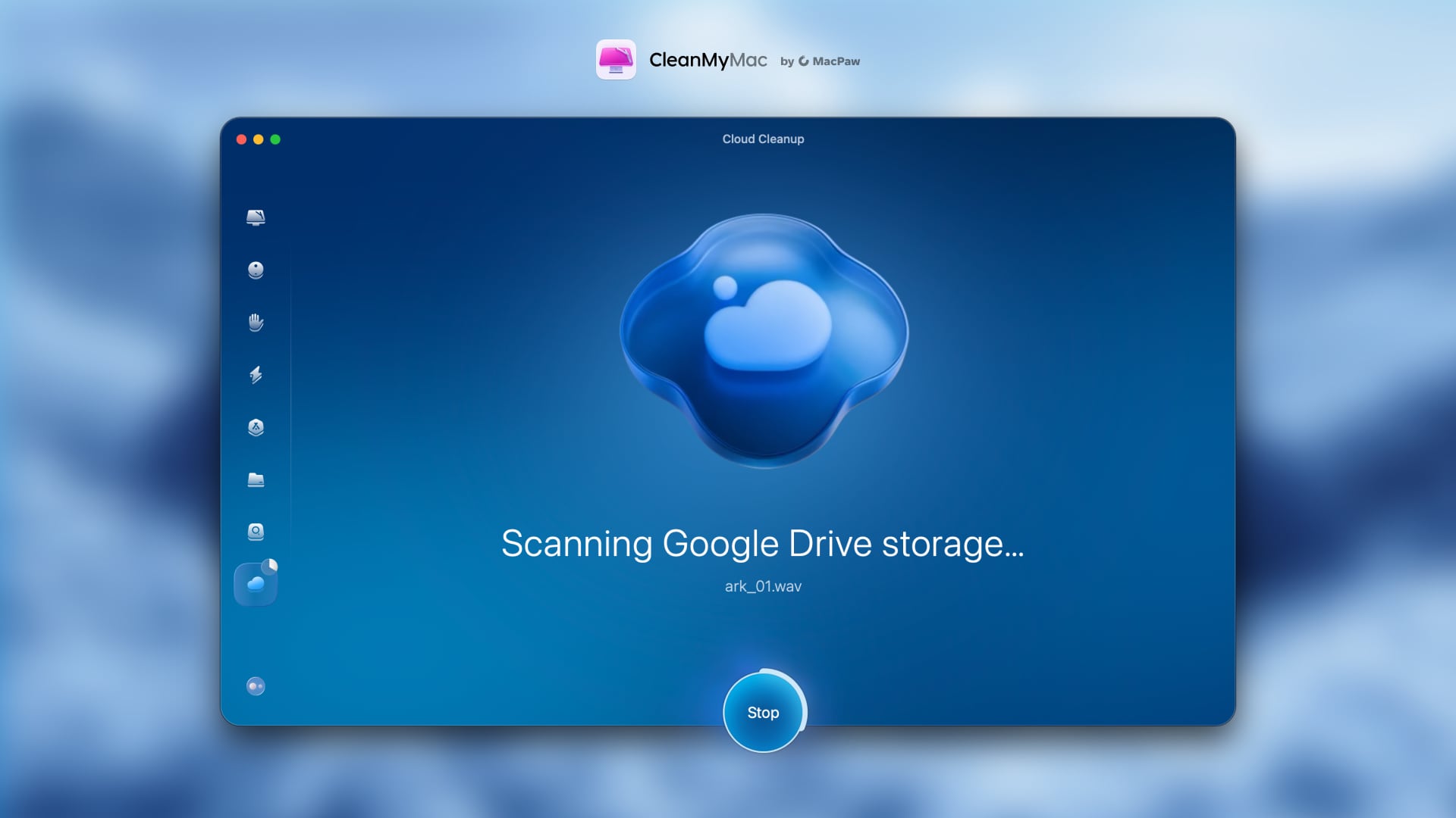CleanMyMac Cloud Cleanup - Geheugenvisualisatie CleanMyMac Cloud Cleanup - Geheugenvisualisatie