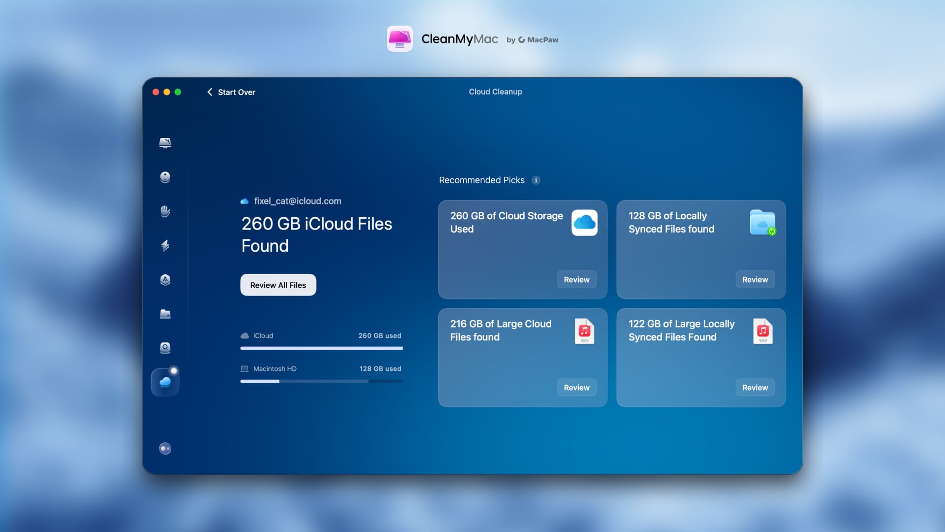 CleanMyMac Cloud Cleanup - Herinnering wanneer de cloud vol is CleanMyMac Cloud Cleanup - Herinnering wanneer de cloud vol is