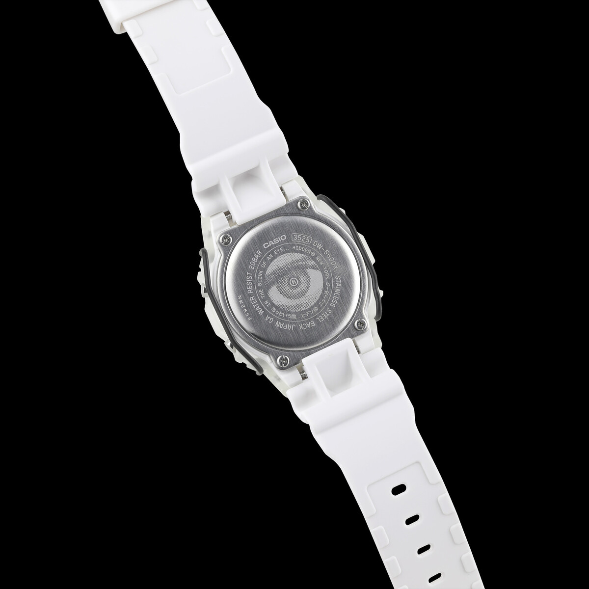 De achterkant van het G-Shock-horloge De achterkant van het G-Shock-horloge