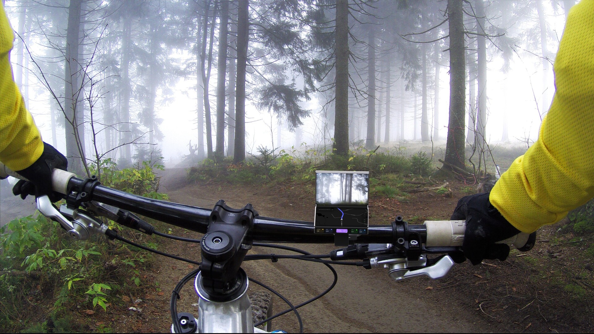 Opvouwbare smartphone voor op de fiets Opvouwbare smartphone voor op de fiets