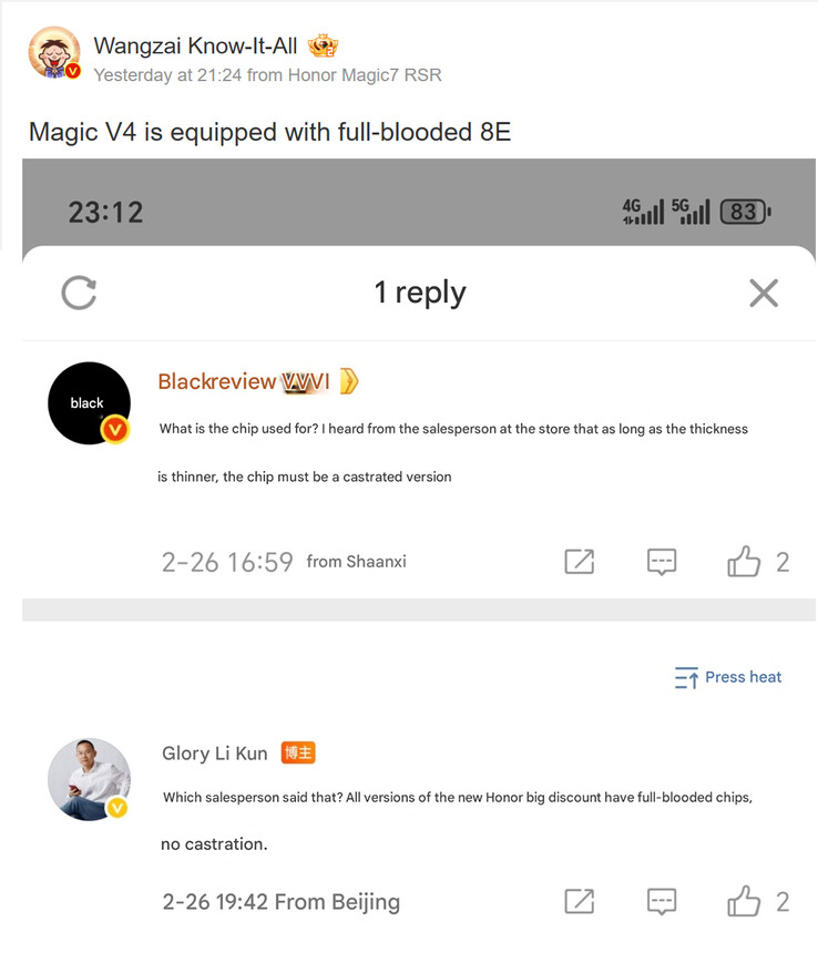 Lee Kun hint naar Honor Magic V4