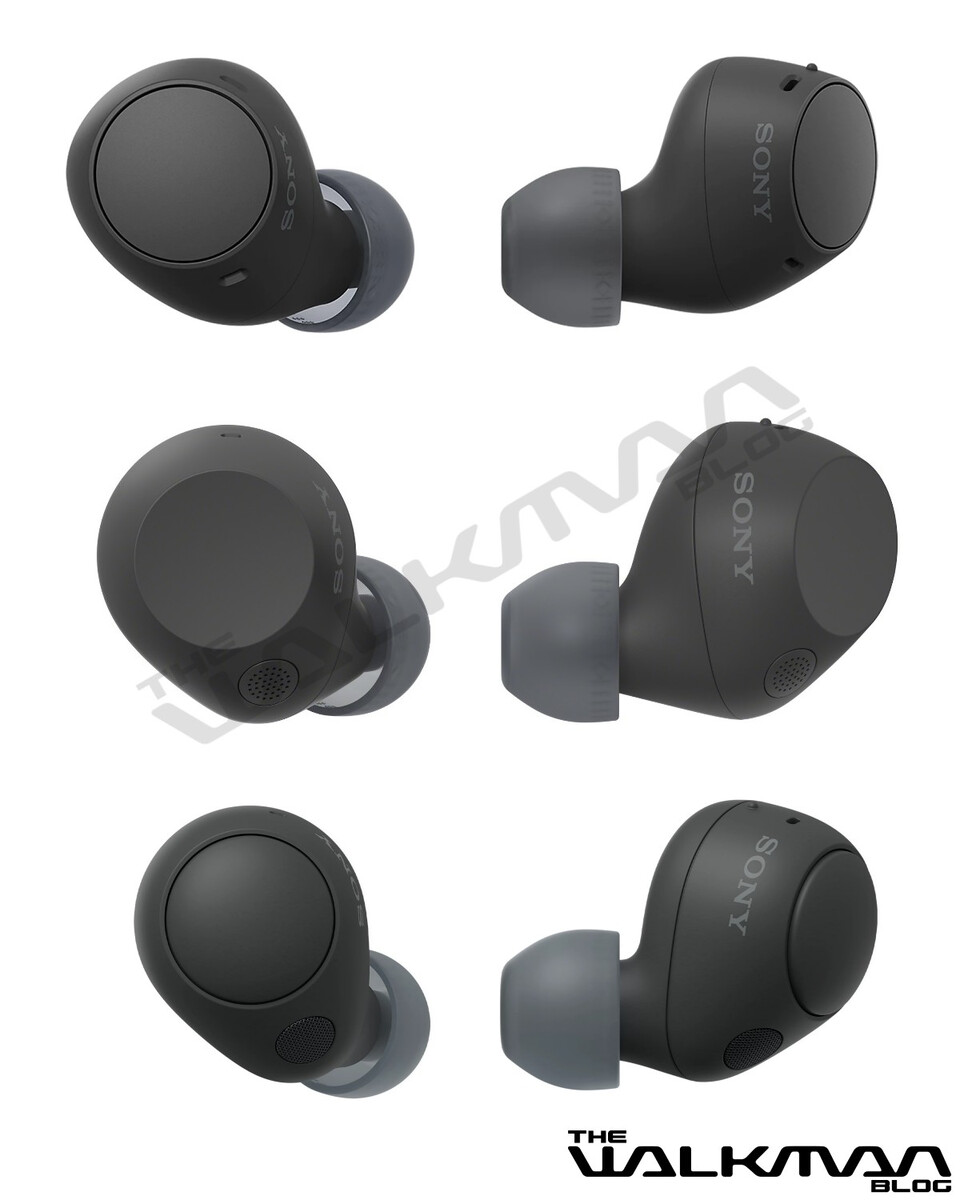 Onderaanzicht van de draadloze hoofdtelefoon Sony WF-C710N Onderaanzicht van de draadloze hoofdtelefoon Sony WF-C710N