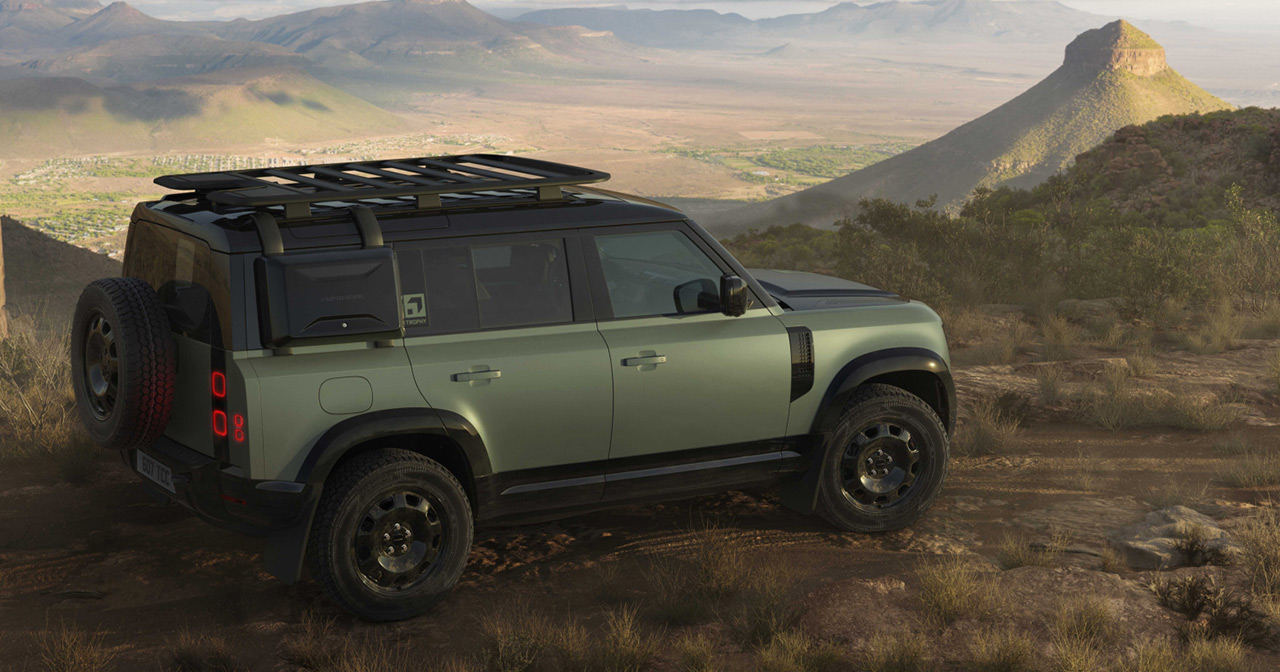 Defender Trophy Edition in de kleur Keswick Green Defender Trophy Edition in de kleur Keswick Green