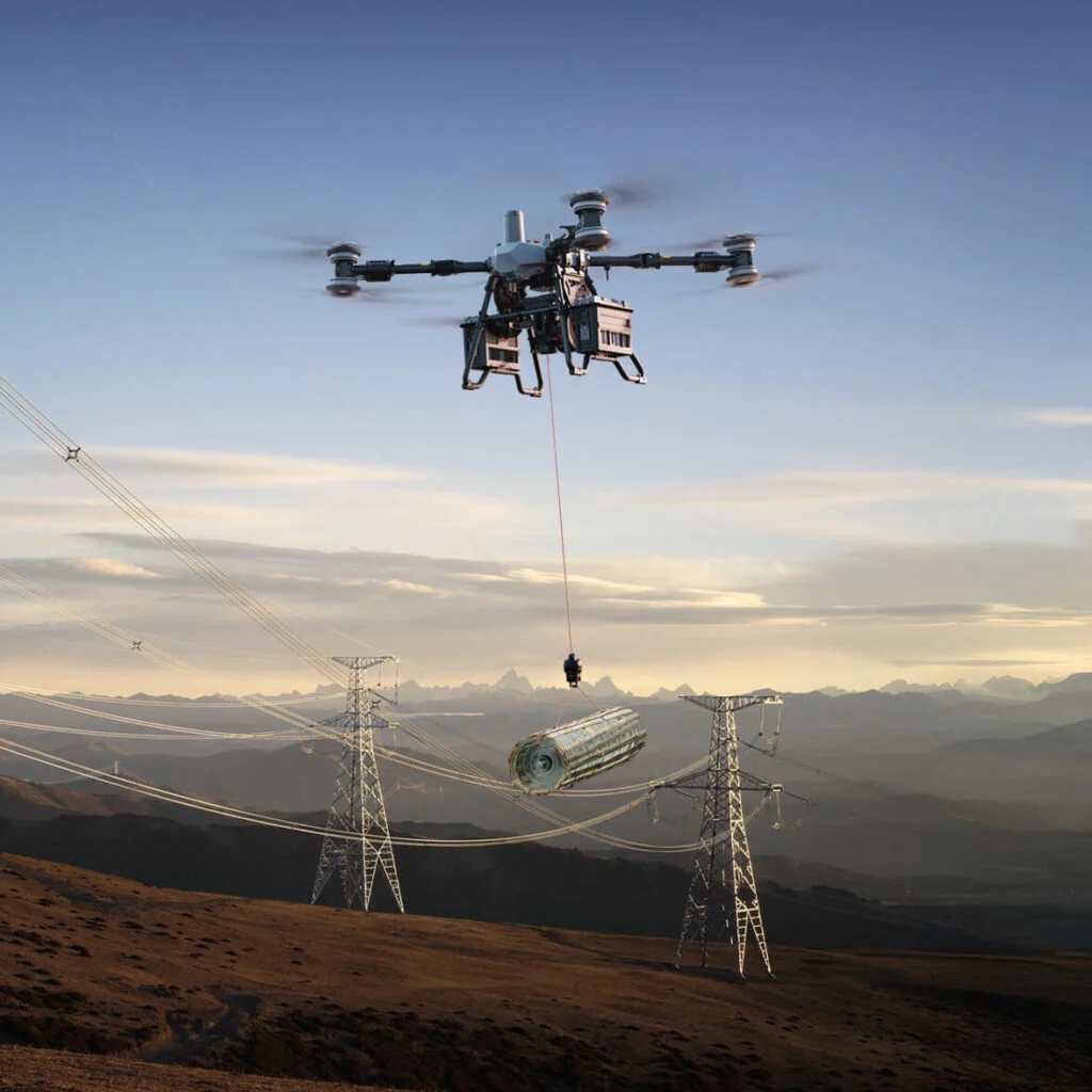 DJI FlyCart 100 in de lucht DJI FlyCart 100 in de lucht