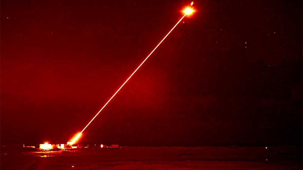 Het Britse Dragonfire laserwapen. Illustratie door het Britse Ministerie van Defensie