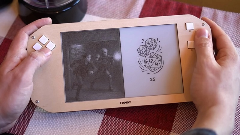 Figment - een draagbare gaming console met E Ink display Figment - een draagbare gaming console met E Ink display