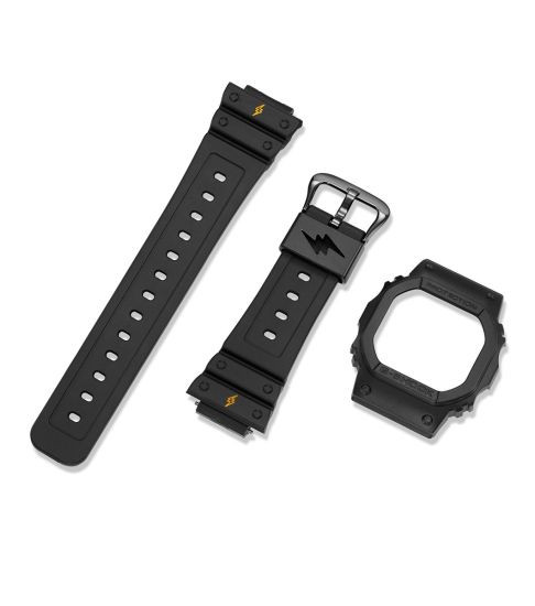 G-Shock DWE-5600JB-1A9ER horloge in zwart met zwarte armband G-Shock DWE-5600JB-1A9ER horloge in zwart met zwarte armband